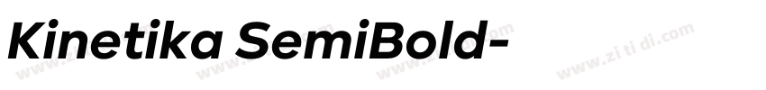 Kinetika SemiBold字体转换